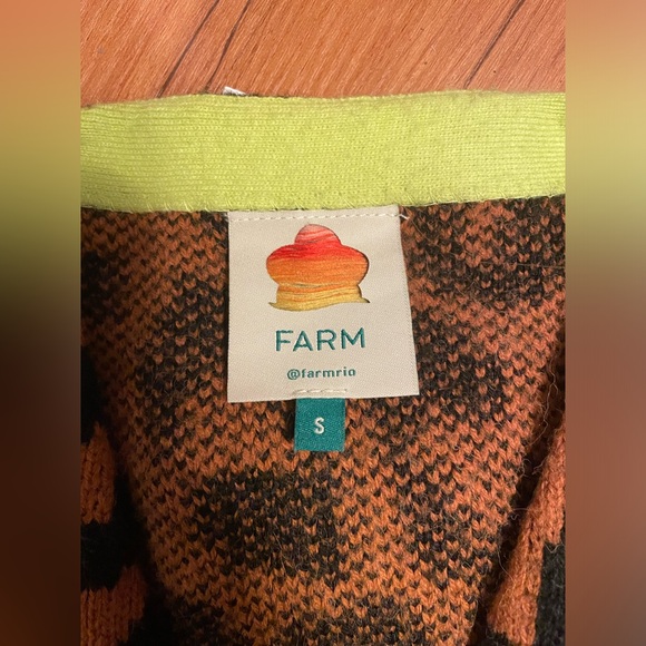 Farm Rio Mixed Leopard Neon Cardigan - Picture 4 of 7